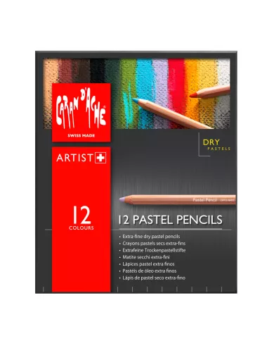 Caran d'ache - Pastel pencils boite de 12 couleurs