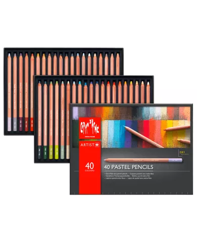 Caran d'ache - Pastel pencils boite de 40 couleurs