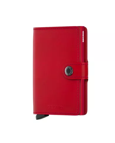 Secrid - Porte-cartes de crédit en cuir rouge