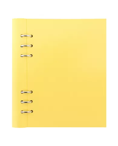 Clipbook simili cuir Jaune