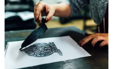 Votre tampon personnalisé avec la linogravure !