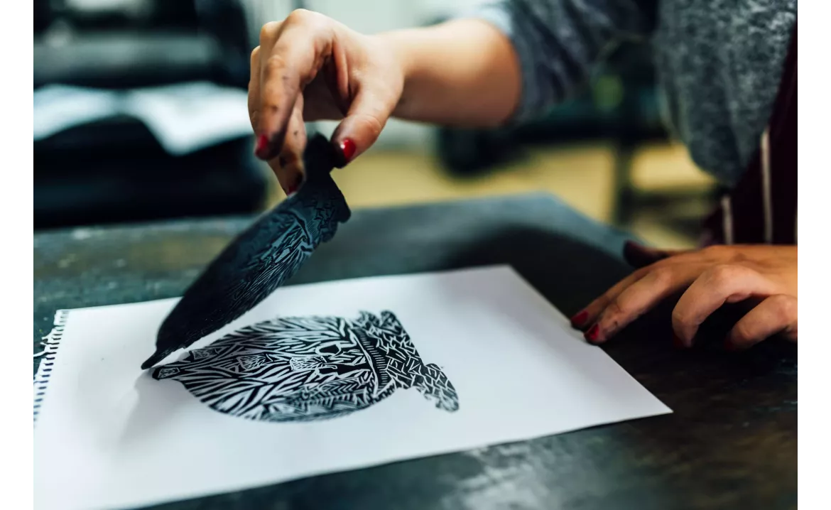 Votre tampon personnalisé avec la linogravure !